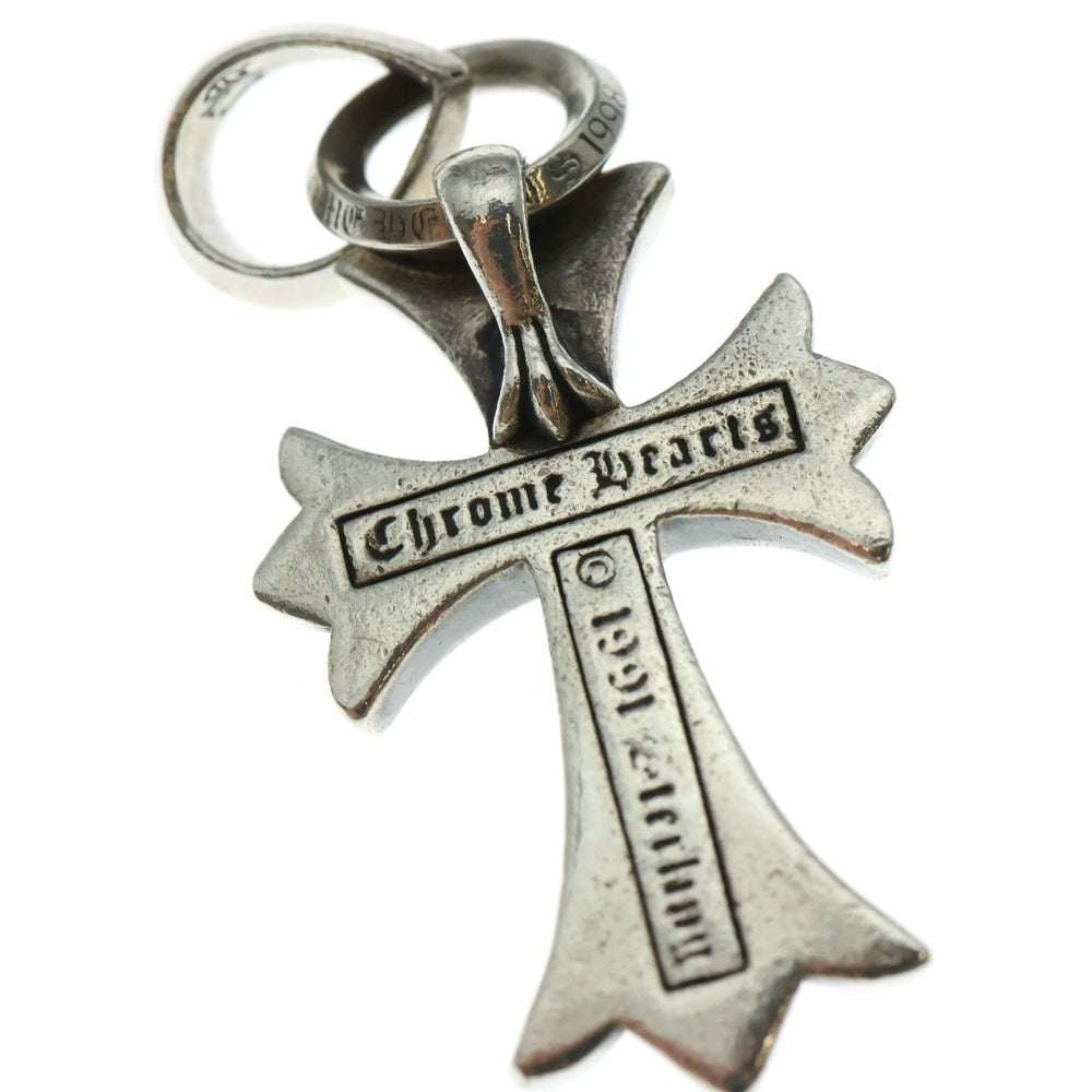 CHROME HEARTS(クロムハーツ) CH CRS SML W/BALE Wベイル スモールCHクロス ペンダントトップ シルバー BCA218
