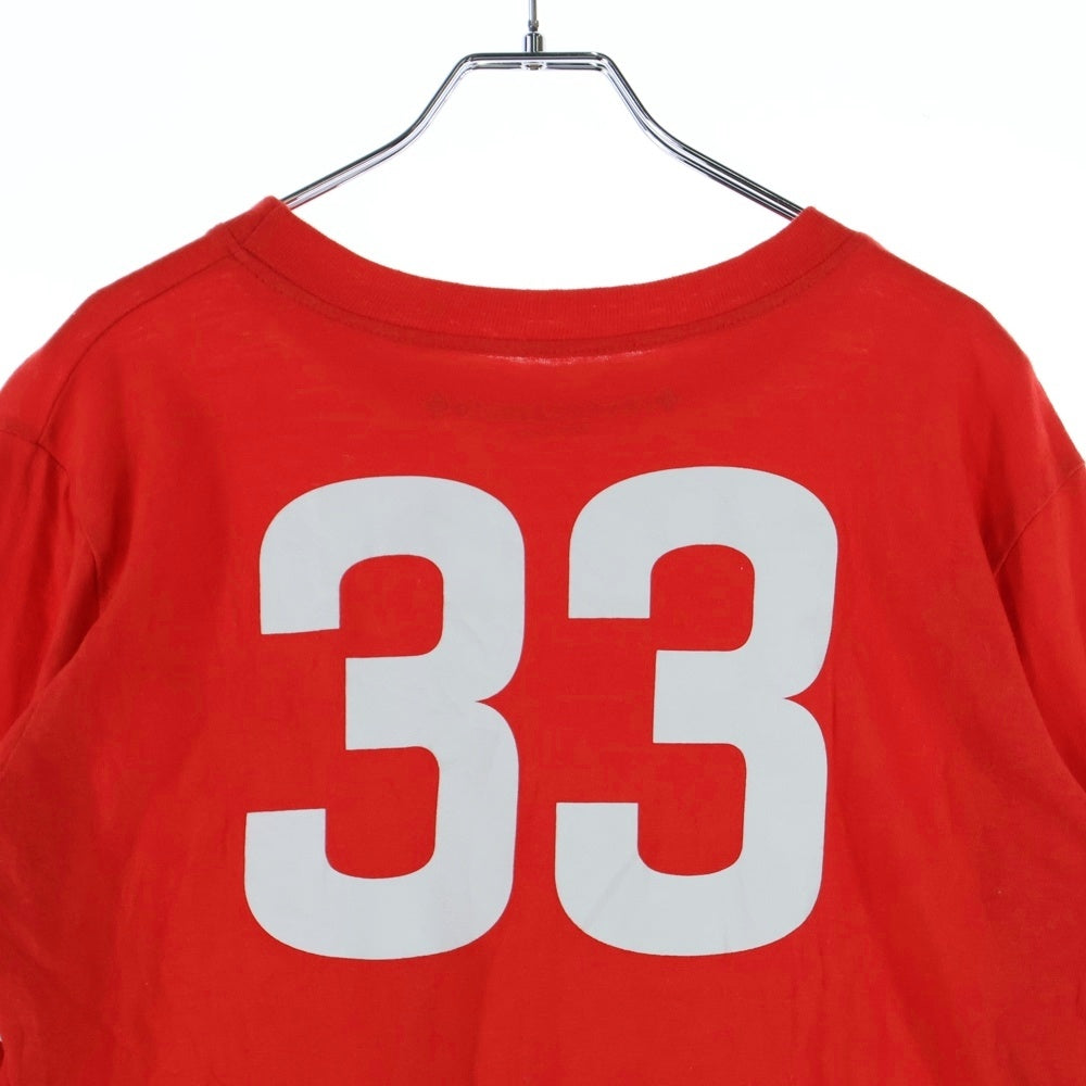CHROME HEARTS(クロムハーツ) Roller Skates 33 Horseshoe Long Sleeve L/S Tee ホースシュープリントクルーネック長袖Tシャツカットソー レディース レッド
