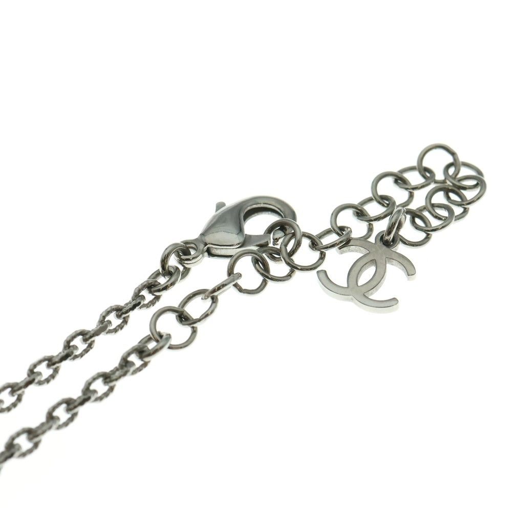 CHANEL(シャネル) ココマーク ラインストーン チェーンネックレス シルバー ABF793 B20581