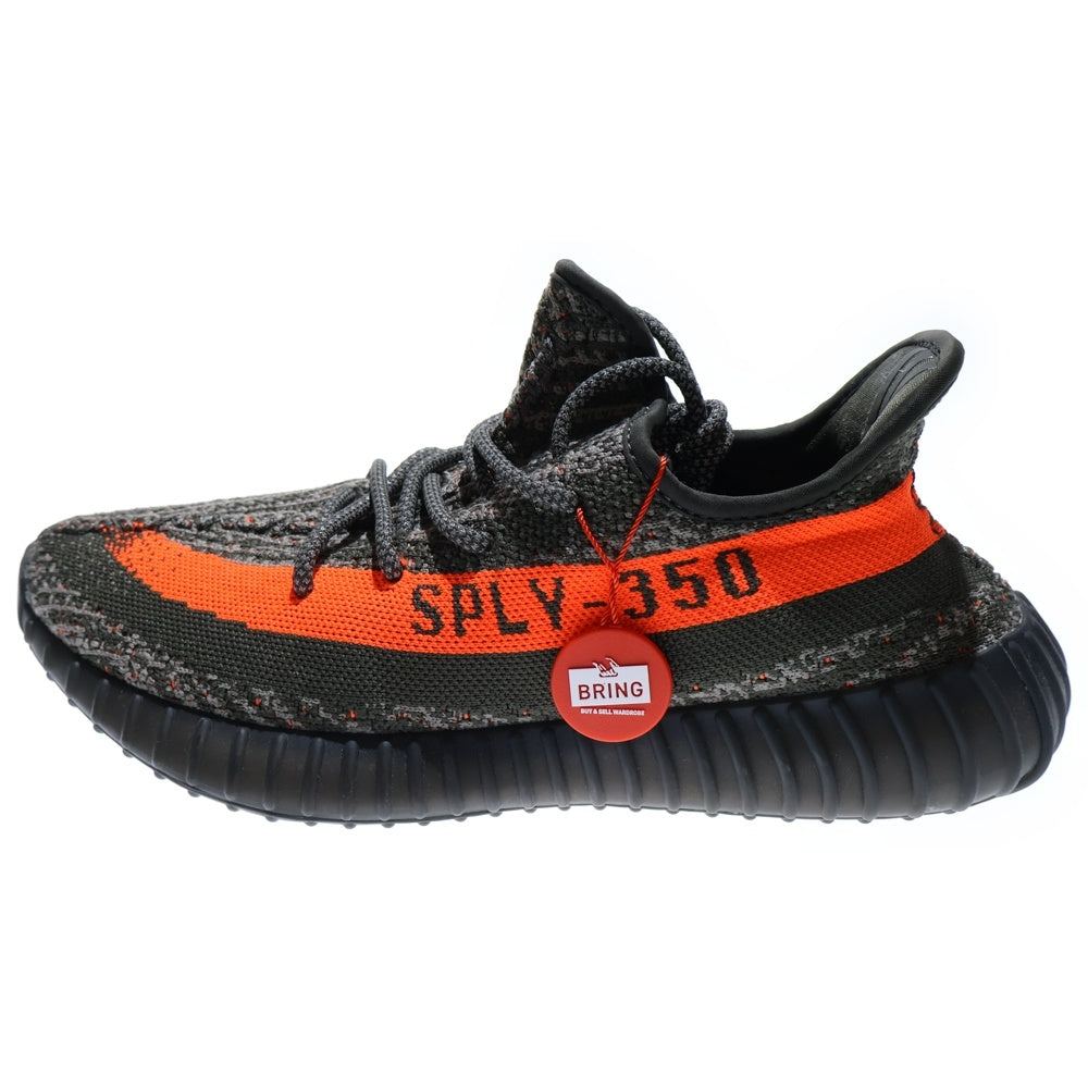 adidas(アディダス) YEEZY BOOST 350 V2 Carbon Beluga イージーブースト カーボンベルーガ ローカットスニーカー グレー/オレンジ US9/27cm HQ7045