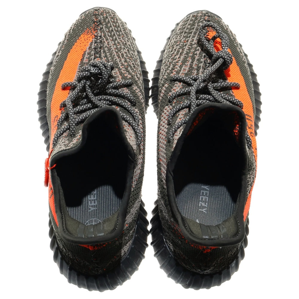 adidas(アディダス) YEEZY BOOST 350 V2 Carbon Beluga イージーブースト カーボンベルーガ ローカットスニーカー グレー/オレンジ US9/27cm HQ7045