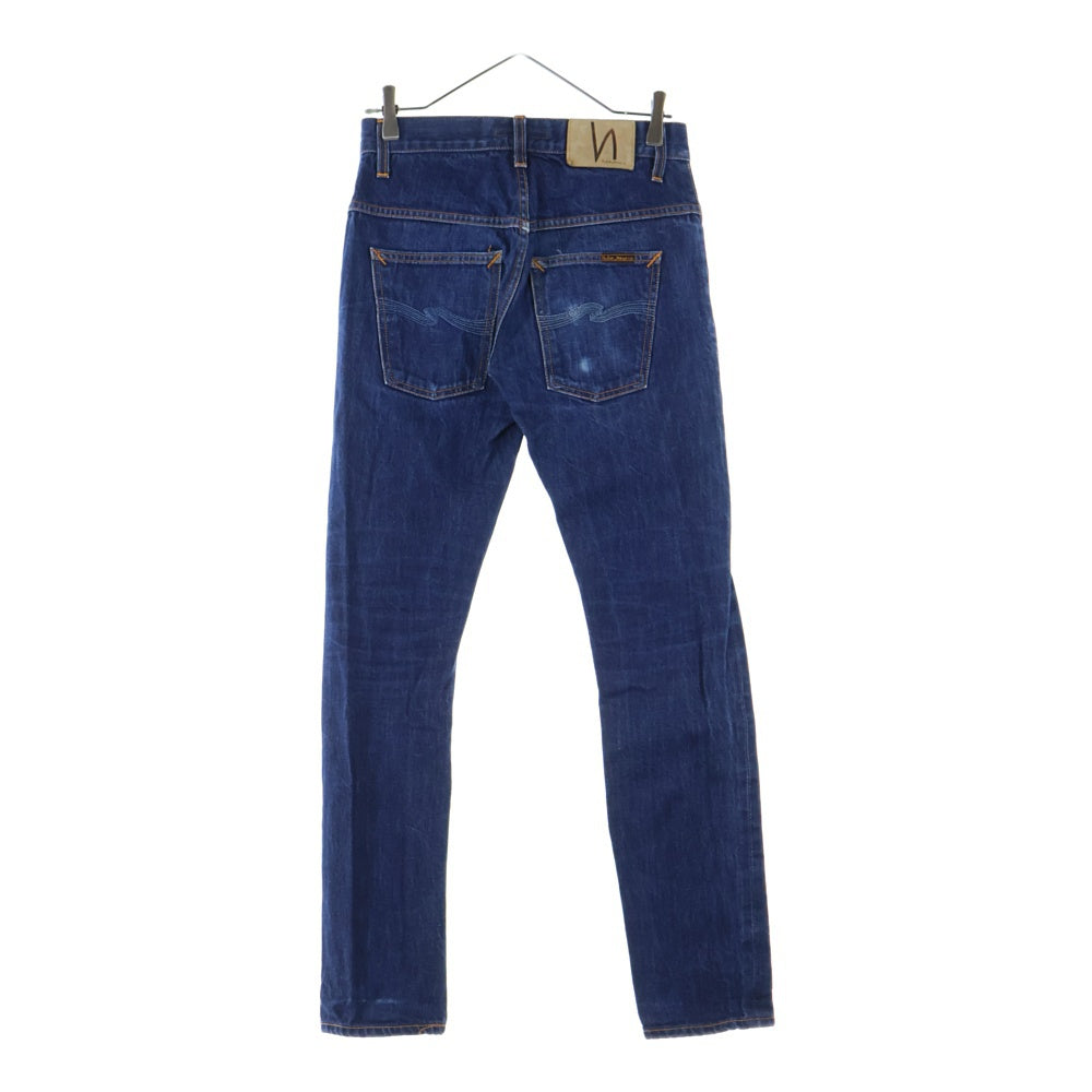 nudie jeans(ヌーディージーンズ) ロゴパッチ デニムパンツ インディゴ