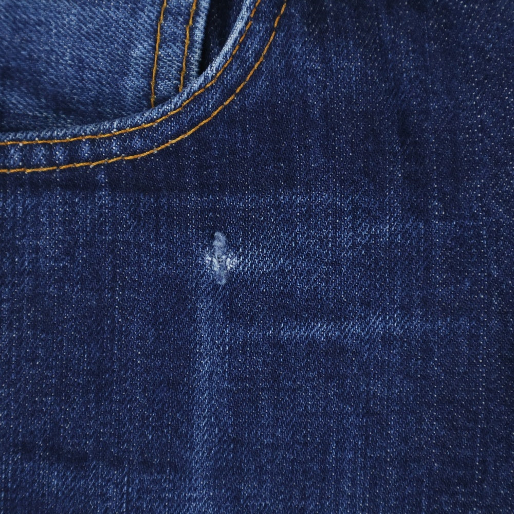 nudie jeans(ヌーディージーンズ) ロゴパッチ デニムパンツ インディゴ