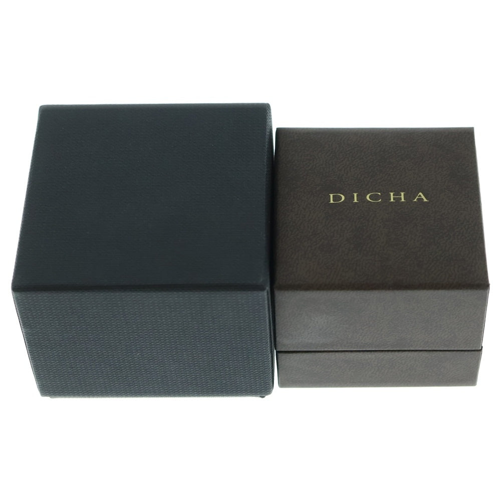 NO BRAND(ノーブランド) DICHA K10WG フラワーデザイン ピアス シルバー