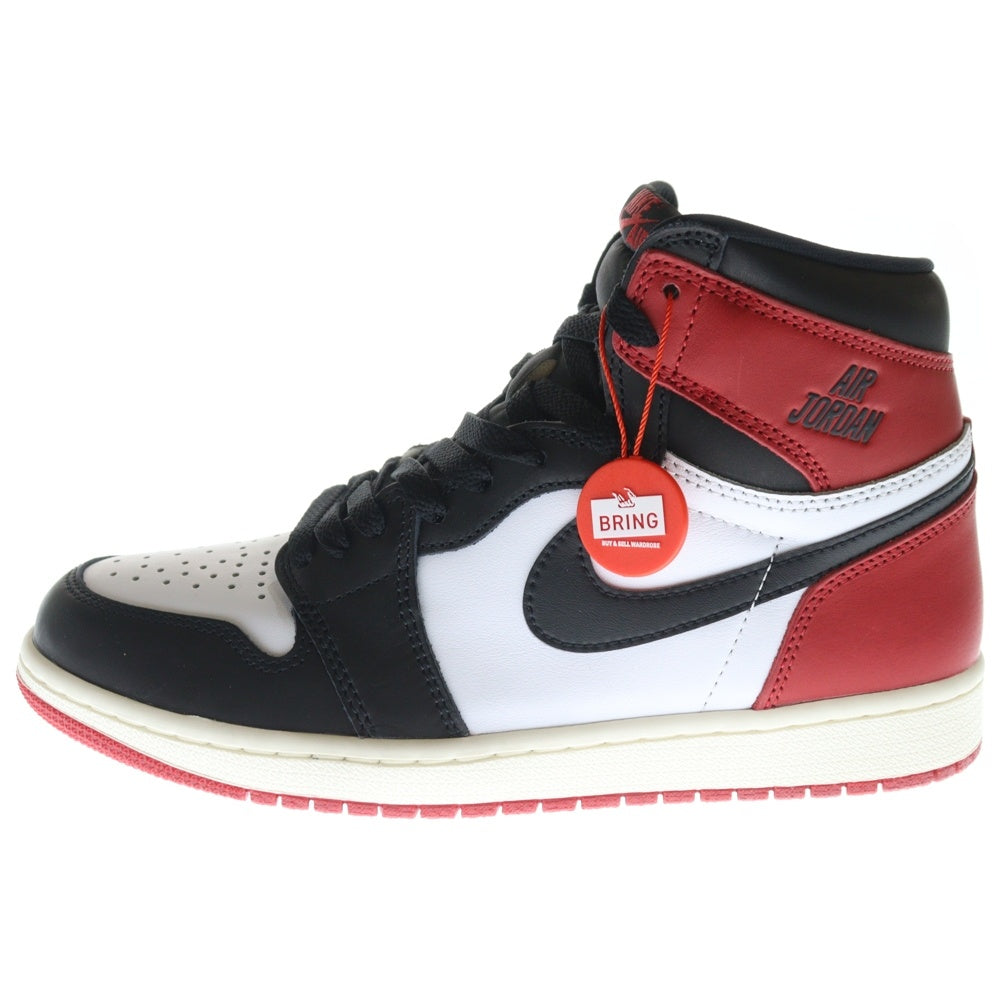 NIKE(ナイキ) Air Jordan 1 Retro High OG Black Toe Reimagined エアジョーダン1 レトロ OG ブラックトゥリイマジンド ハイカットスニーカー レッド US8.5/26.5cm DZ5485-106