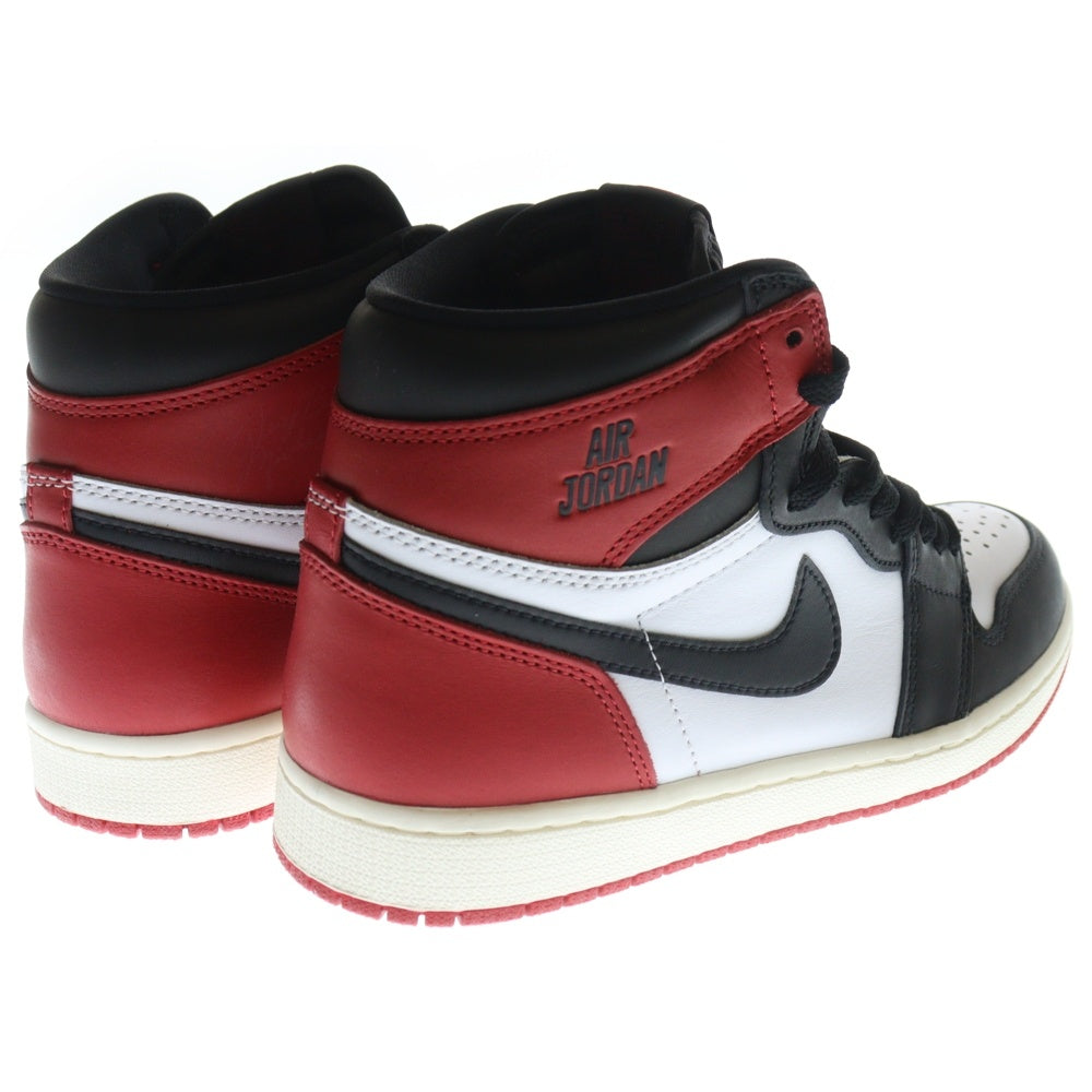 NIKE(ナイキ) Air Jordan 1 Retro High OG Black Toe Reimagined エアジョーダン1 レトロ OG ブラックトゥリイマジンド ハイカットスニーカー レッド US8.5/26.5cm DZ5485-106