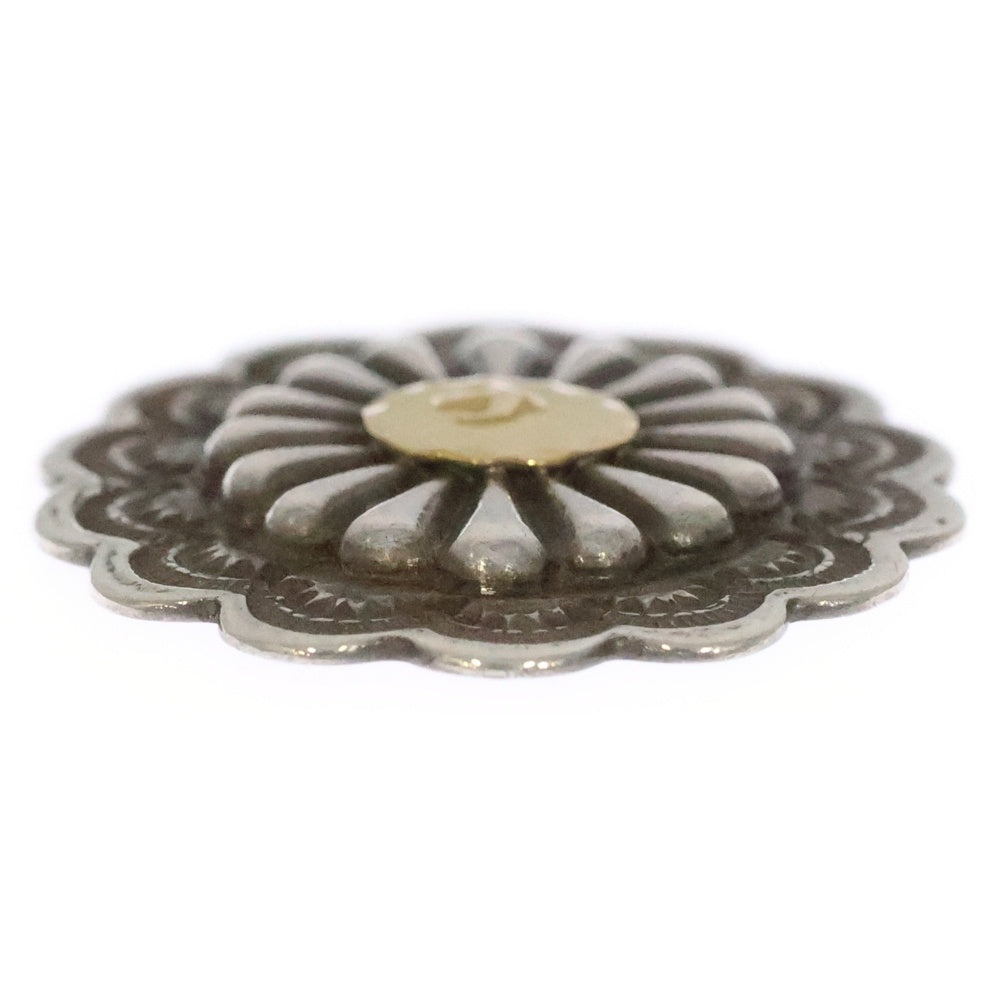 goro's(ゴローズ) K18付 フラワーコンチョ 横 シルバー/ゴールド