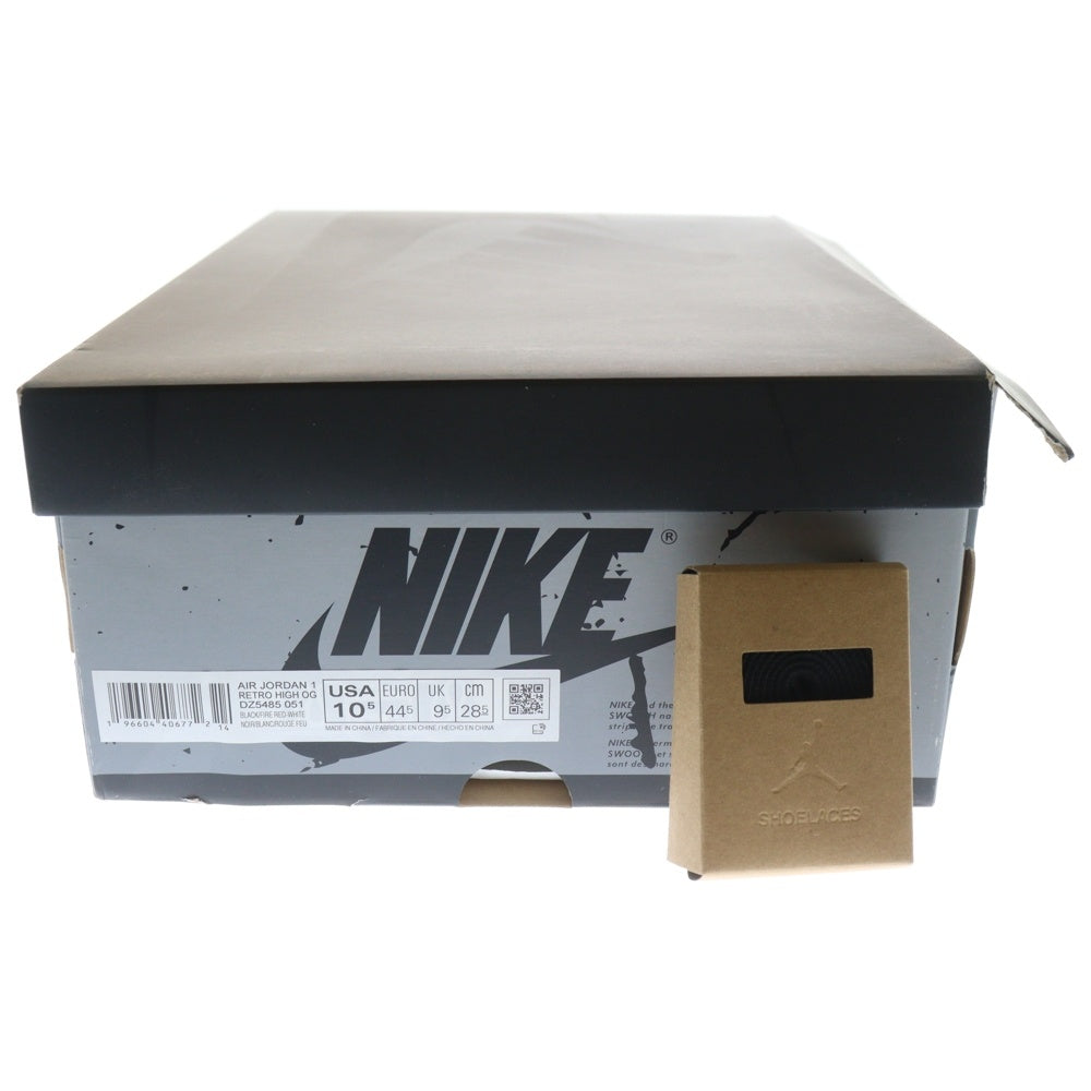 NIKE(ナイキ) AIR JORDAN 1 RETRO HIGH OG BLACK AND SMOKE GREY エアジョーダン1 ブラックアンドスモークグレー ハイカットスニーカー US10.5/28.5cm DZ5485-051