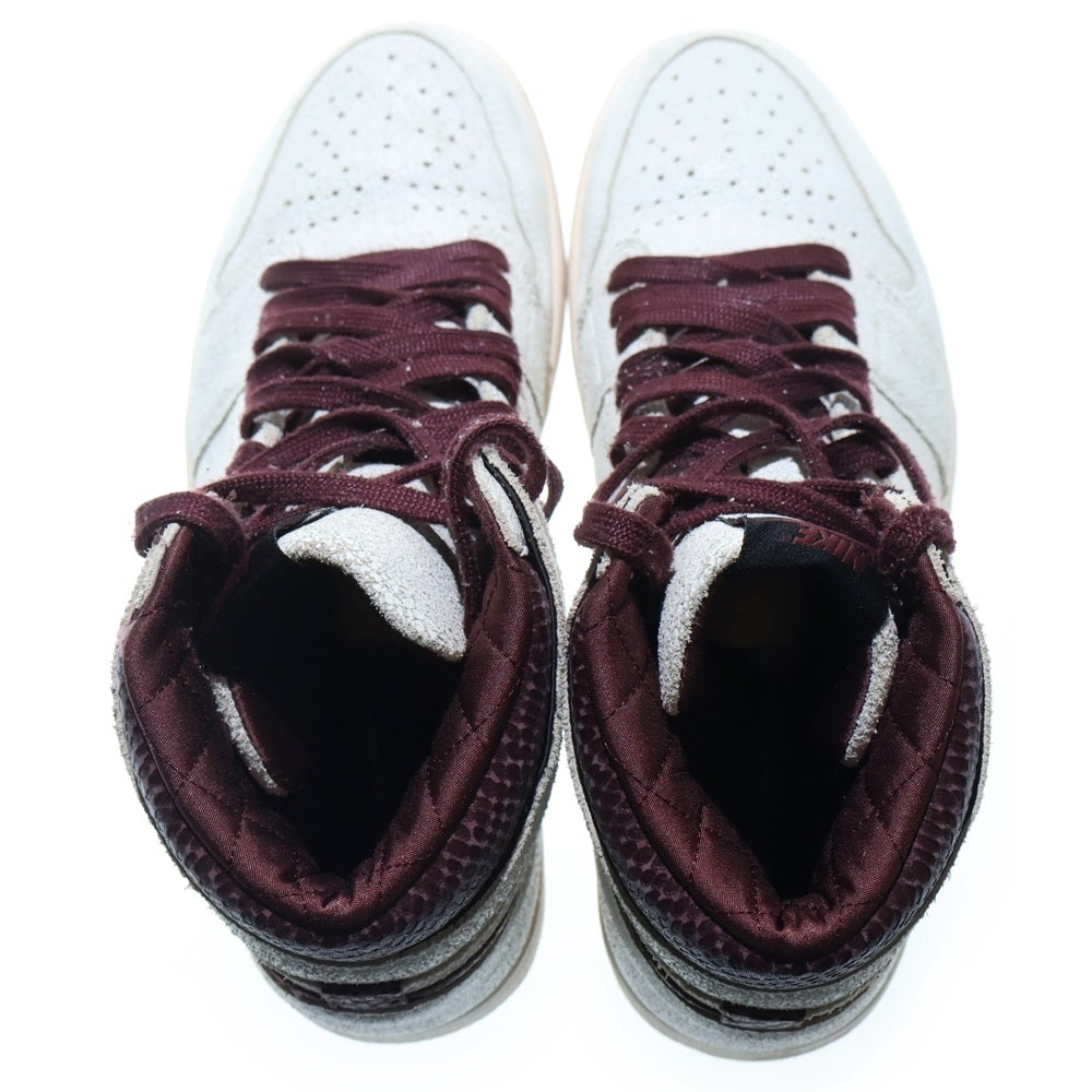 NIKE(ナイキ) ×アママニエール Air Jordan 1 Retro High OG Sail and Burgundy エアジョーダン1 レトロ ハイ OG ハイカットスニーカー US10.5/28.5cm DO7097-100