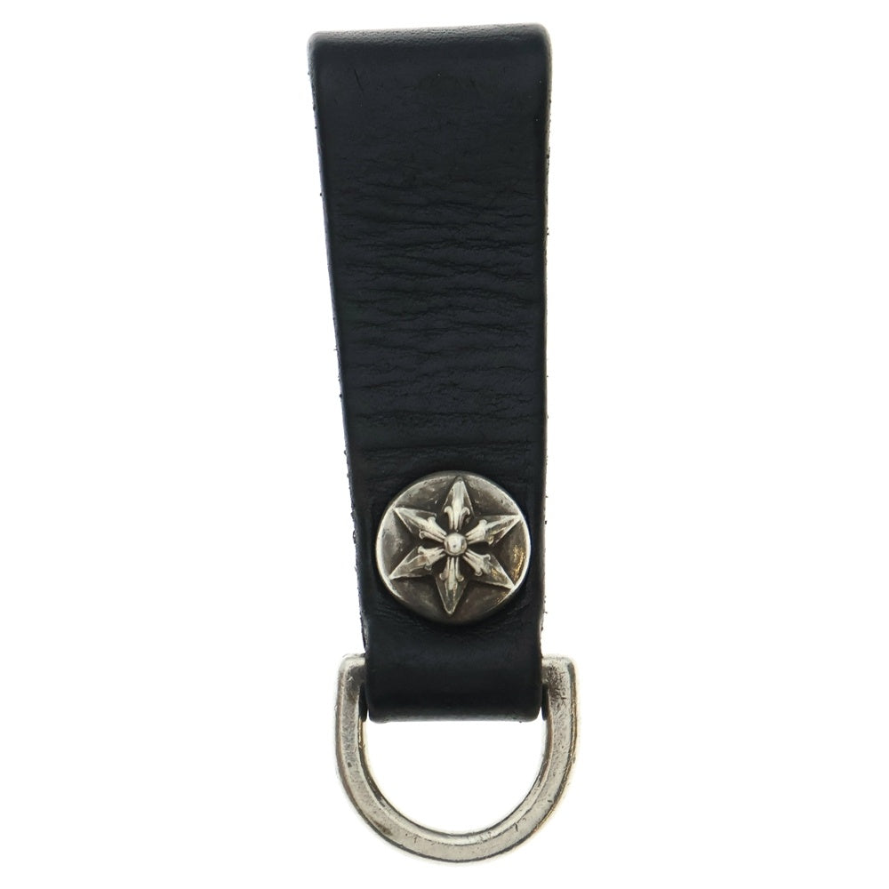 CHROME HEARTS(クロムハーツ) BELT LOOP D RING Dリング スターベルトループ ブラック/シルバー