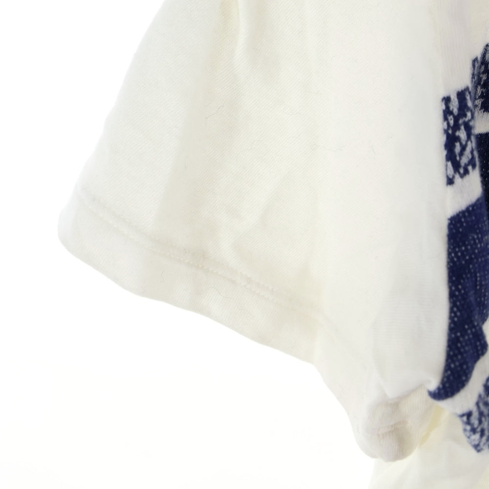 Christian Dior(クリスチャンディオール) 21SS ロゴジャガード クルーネック半袖Tシャツカットソー レディース ホワイト 143T04A4043