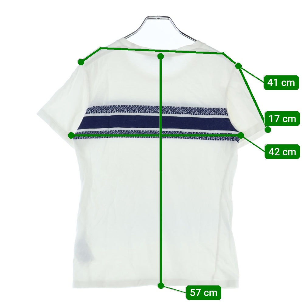 Christian Dior(クリスチャンディオール) 21SS ロゴジャガード クルーネック半袖Tシャツカットソー レディース ホワイト 143T04A4043