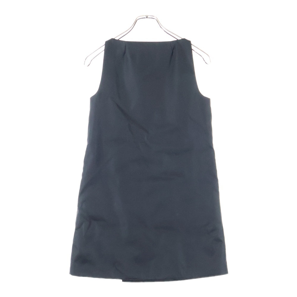 PRADA(プラダ) 24AW RE-NYLON 三角プレートリナイロンノースリーブワンピース レディース ブラック 230715 S000 1WQ8