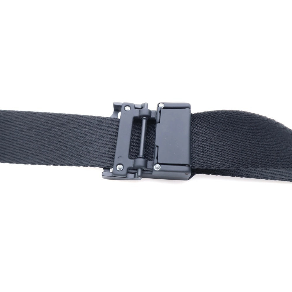 STONE ISLAND(ストーンアイランド) ロゴバックルナイロンテープベルト ブラック 801594071