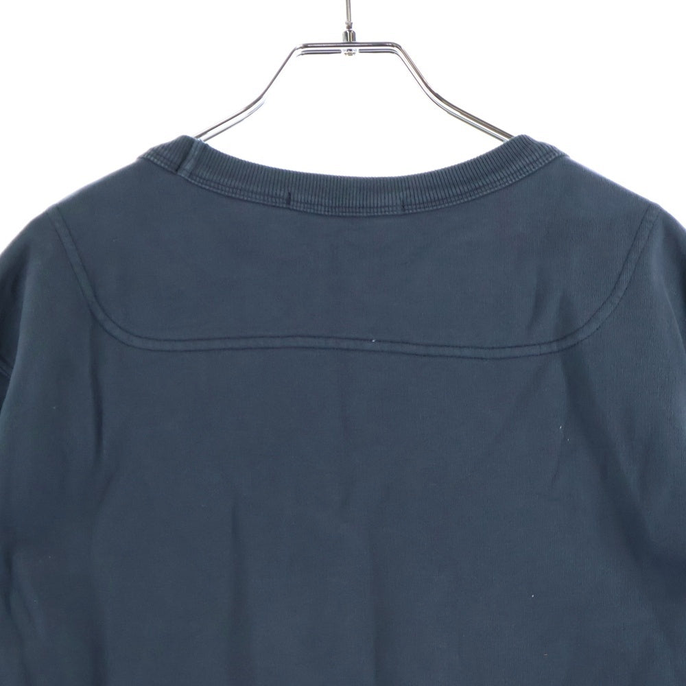 STONE ISLAND(ストーンアイランド) ロゴワッペン 長袖裏起毛クルーネックスウェットトレーナー ネイビー 791562420