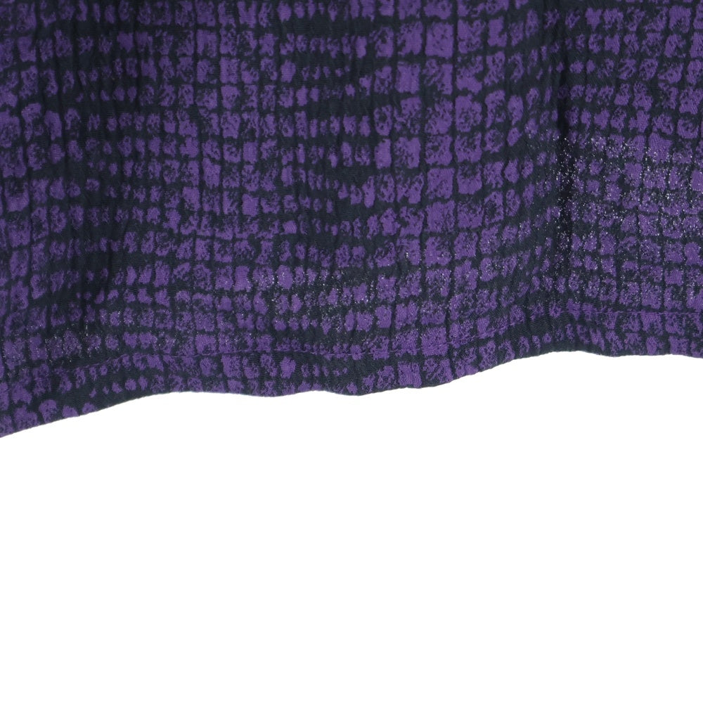 Needles(ニードルス) フリンジ総柄ウェスタン長袖シャツ パープル OT196