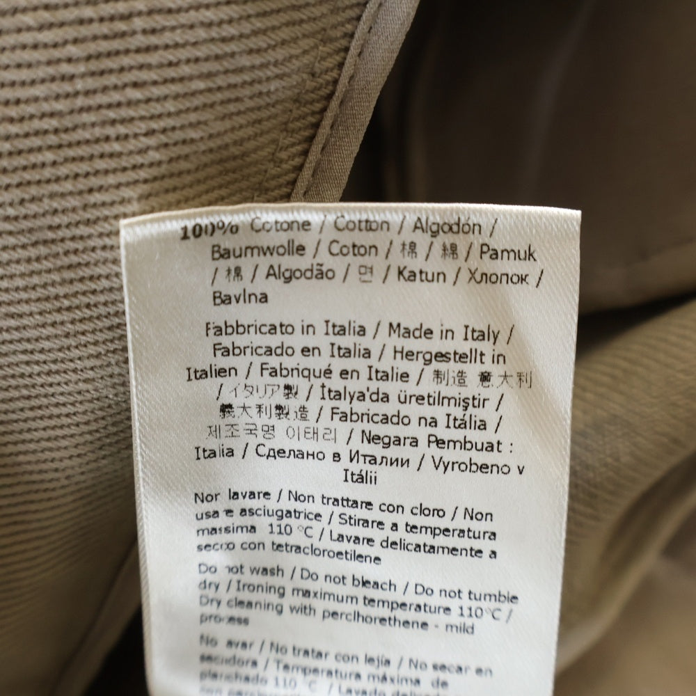 FENDI(フェンディ) コットン 裾ボタン付き ワイドパンツ レディース ベージュ FR6077-02W