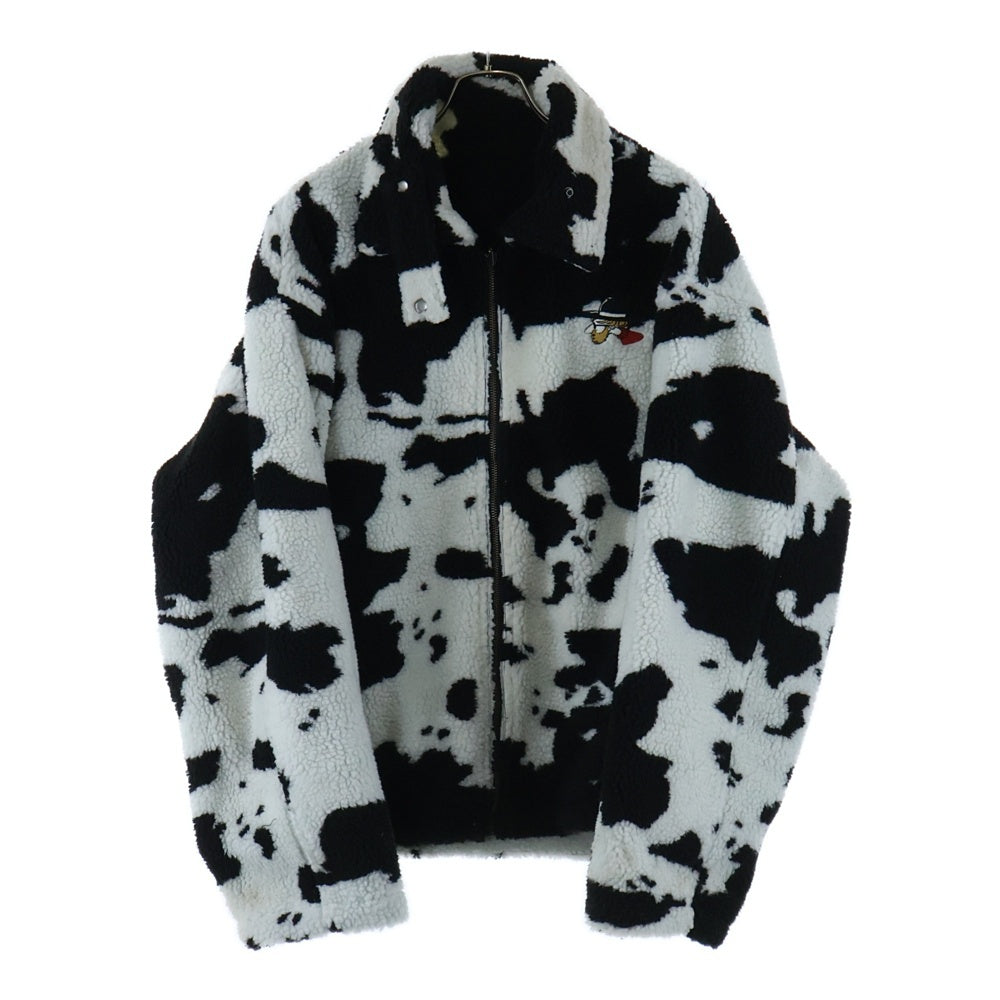 NO BRAND(ノーブランド) Left Alone レフトアローン リバーシブル アニマル総柄 ジャケット ブラック 22LA-161