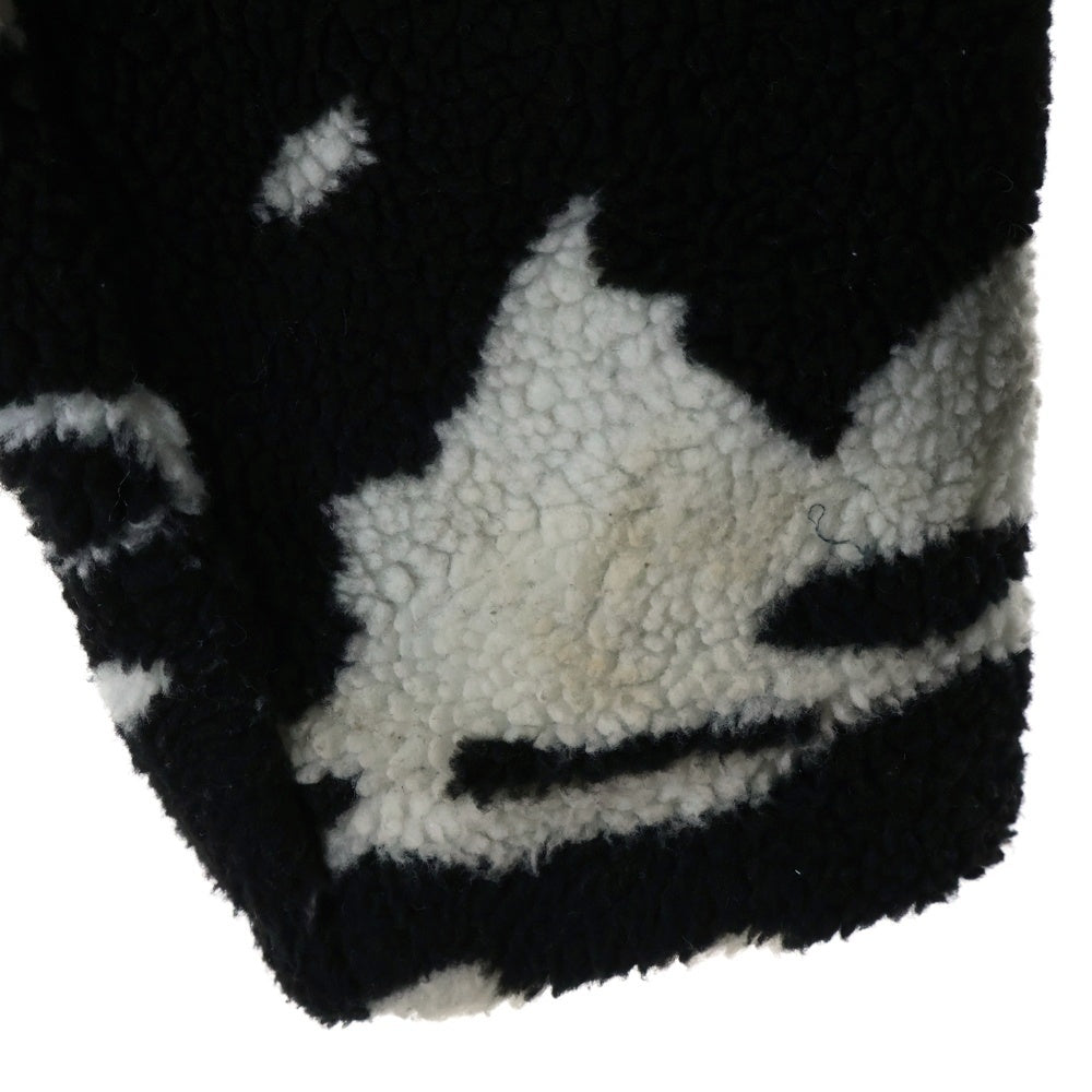 NO BRAND(ノーブランド) Left Alone レフトアローン リバーシブル アニマル総柄 ジャケット ブラック 22LA-161