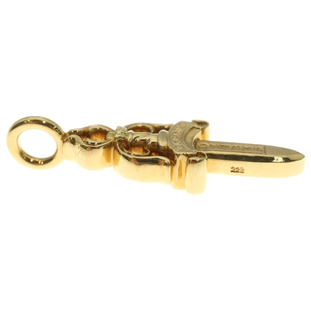 CHROME HEARTS(クロムハーツ) 22K DOUBLE DAGGER ダブルダガー ペンダントトップ ゴールド BCA038
