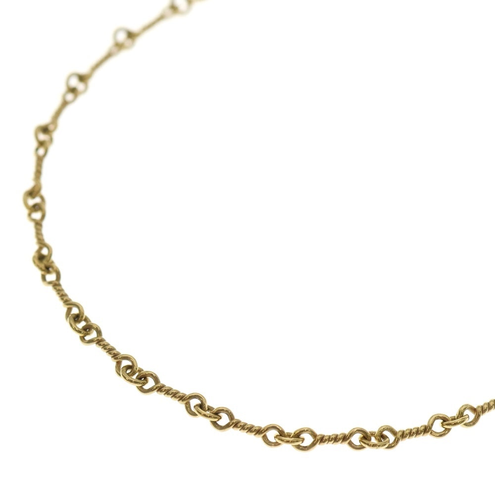 CHROME HEARTS(クロムハーツ) 22K NECKCHAIN T20 ツイストチェーンネックレス 20inch ゴールド BCA015