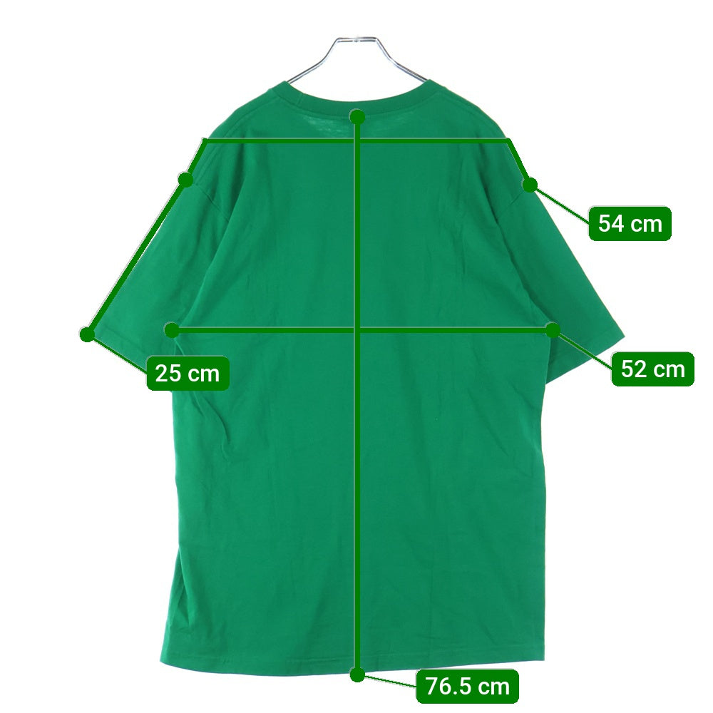 have a good time(ハブアグッドタイム) フロントロゴプリント クルーネック半袖Tシャツカットソー グリーン