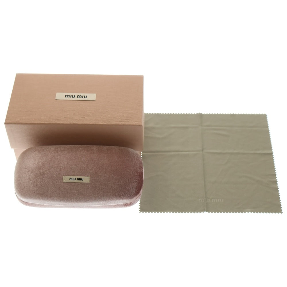 miumiu(ミュウミュウ) グリンプス テンプルロゴグレーレンズスクエアサングラス ブラック SMU09W_E1AB_F05S0_C_053