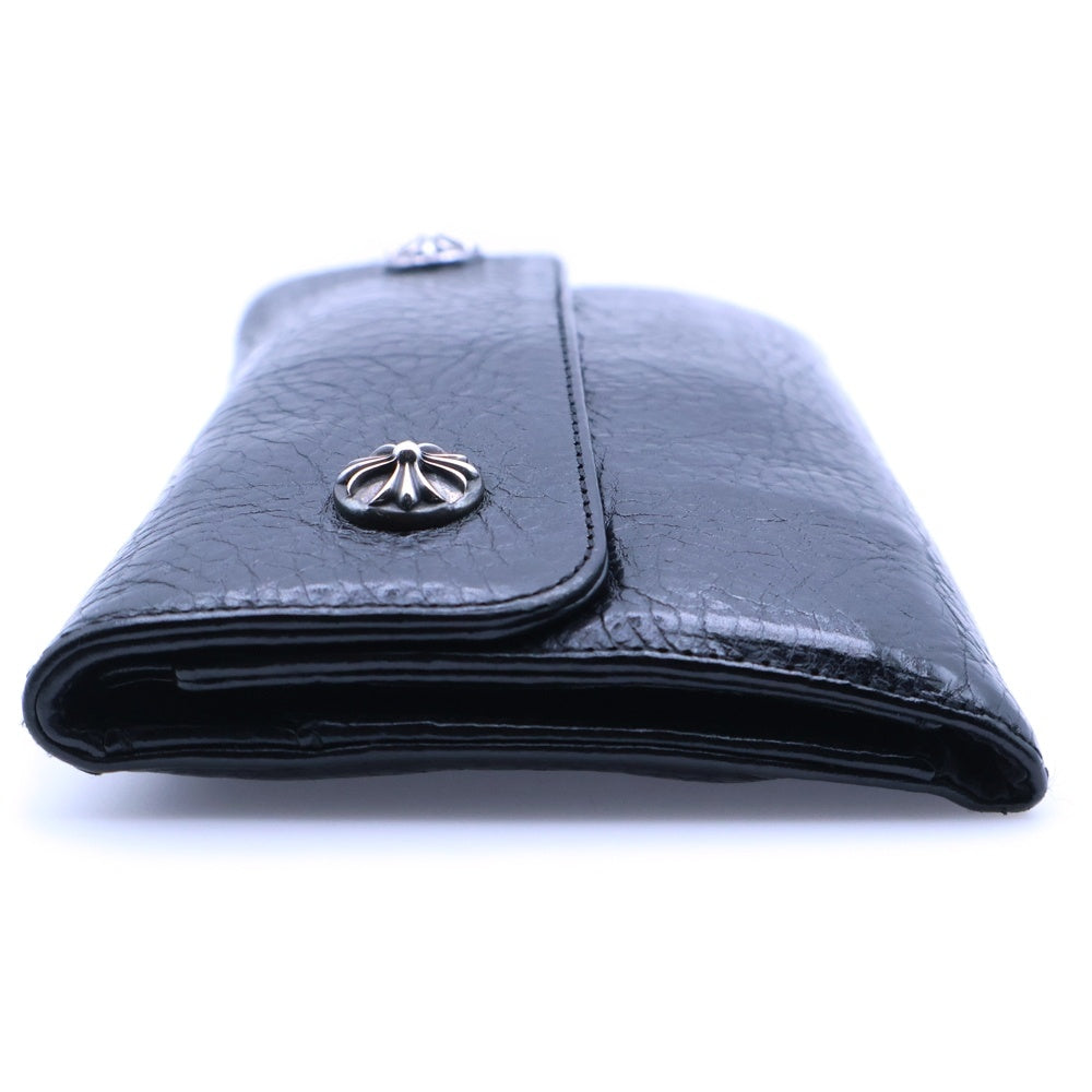 CHROME HEARTS(クロムハーツ) WAVE ウェーブ レザーウォレット 財布 ブラック BCA374