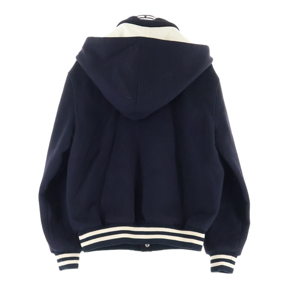 【美品】CELINE パーカージャケット ダブルフェイスカシミア 36 CELINE（セリーヌ） 美品/正規/22AW CELINE 2V04L553R Cパッチ ロゴ