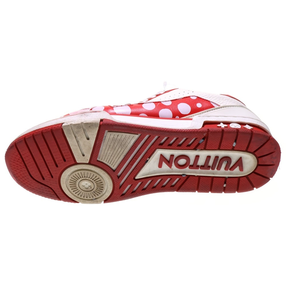 LOUIS VUITTON(ルイヴィトン) 2023年製 ×草間彌生 LVトレイナー ローカットスニーカー レッド