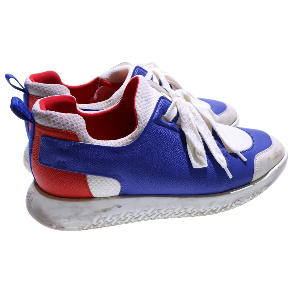 HERMES(エルメス) Vitesse ヴィテス カーフレザー ローカットスニーカー ブルー/レッド