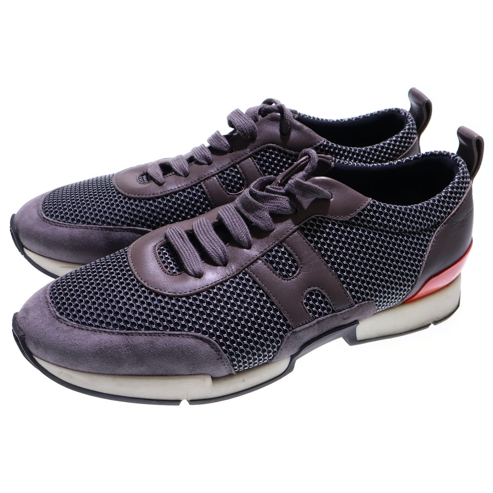 HERMES(エルメス) Starter スターター ファブリック ローカットスニーカー ブラウン