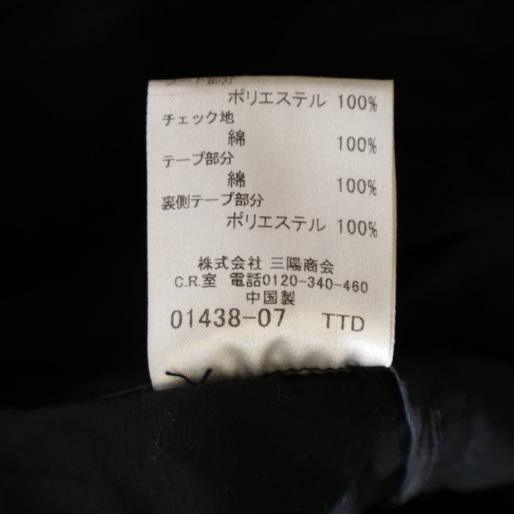 BURBERRY BLACK LABEL(バーバリー ブラックレーベル) ジップアップ フーディーワークジャケット ブラック BMP23-222-09