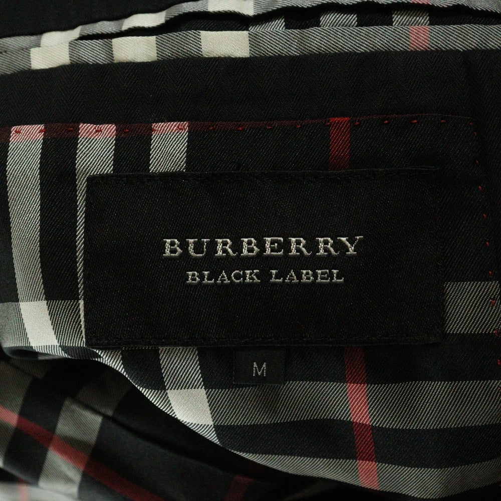BURBERRY BLACK LABEL(バーバリー ブラックレーベル) ストライプ柄 スーツジャケット ブラック BME61-701-09