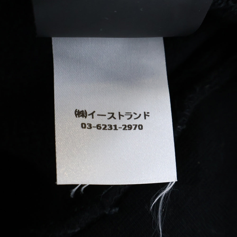 Palm Angels(パームエンジェルス) Full Logo Print ロゴ総柄 プルオーバーパーカー ブラック PMBB036F18441015