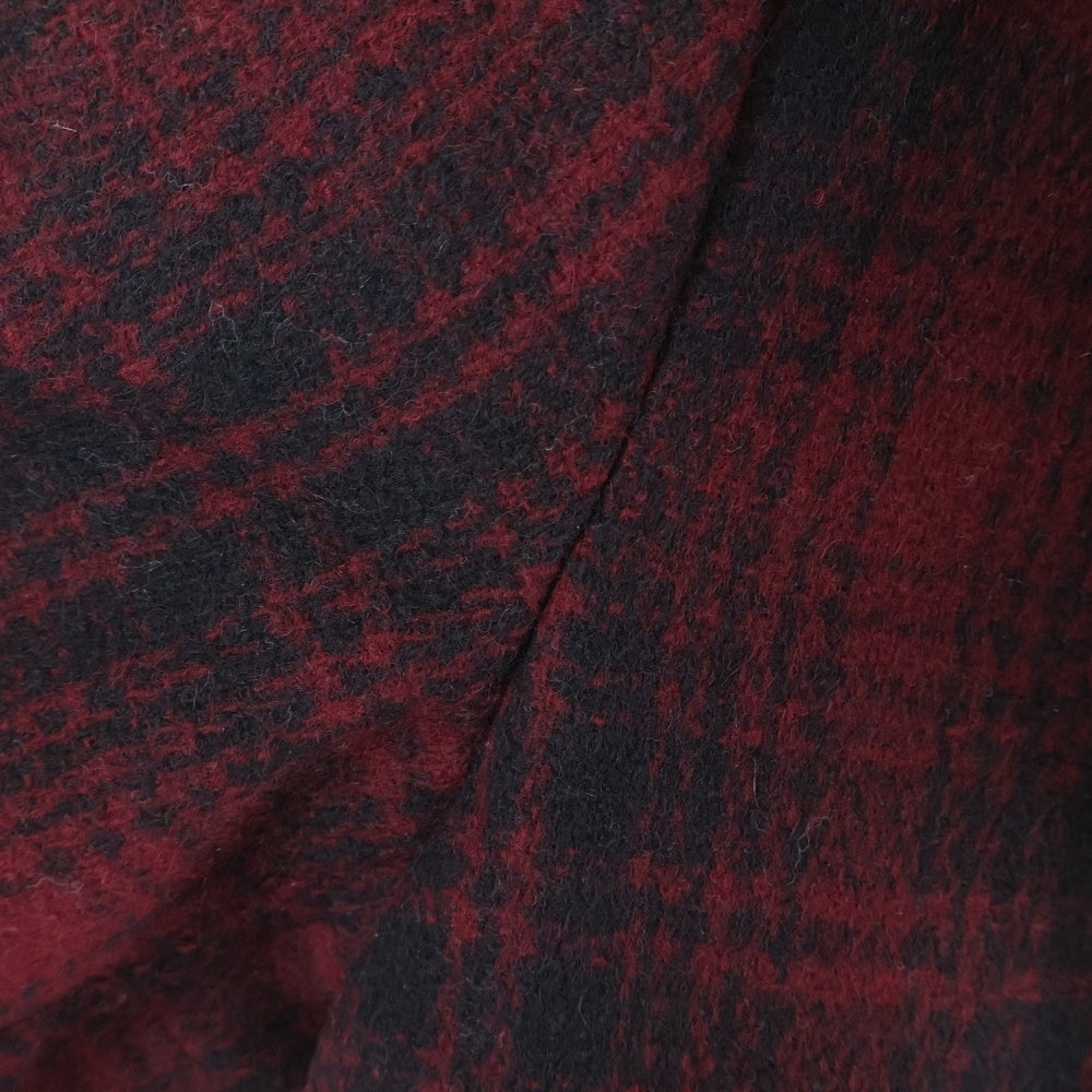 SCHOTT(ショット) チェック柄 ピーコート レッド 7476
