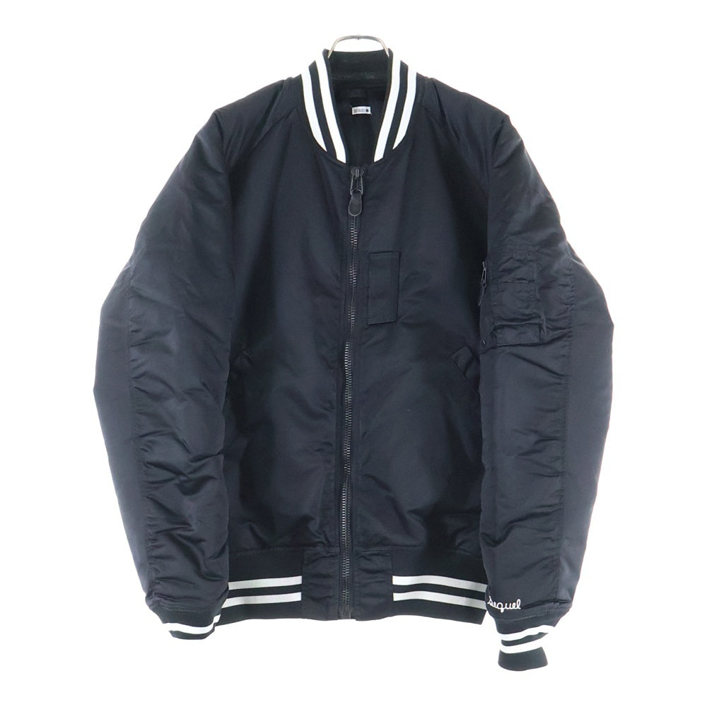 SEQUEL(シークエル) 21AW MA-1 フライト ボンバージャケット アウター ブラック