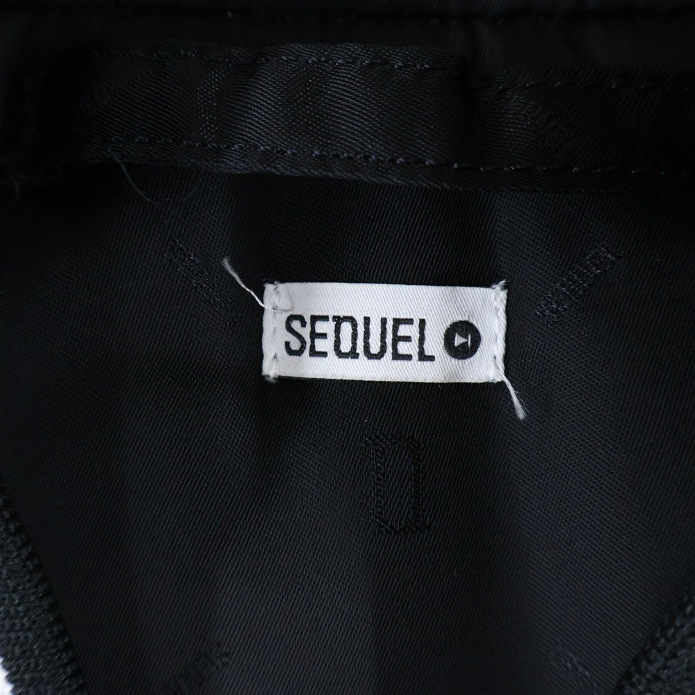 SEQUEL(シークエル) 21AW MA-1 フライト ボンバージャケット アウター ブラック