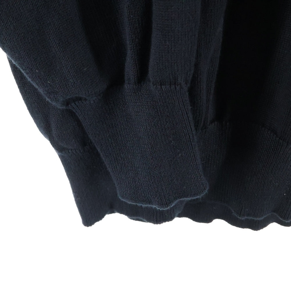 STONE ISLAND(ストーンアイランド) ショルダーロゴパッチ付き クルーネック長袖ニットシャツ ブラック K1S155100053 S00B2