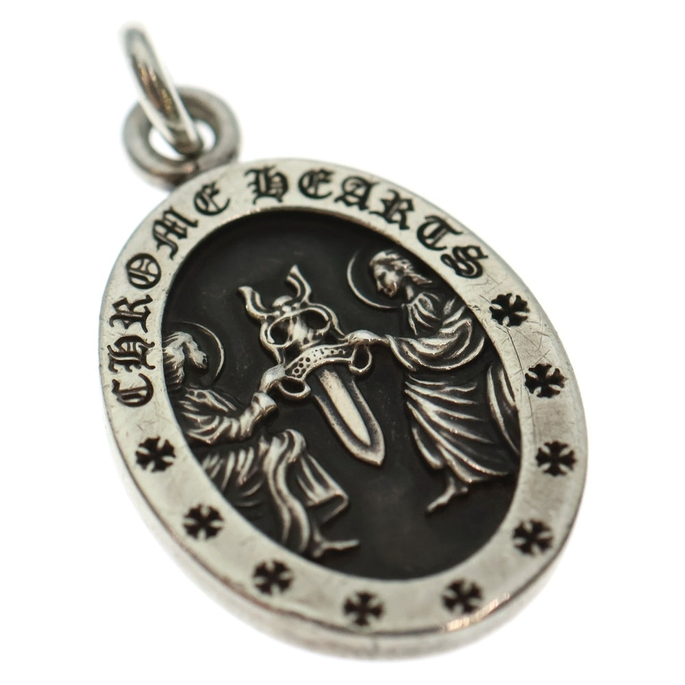 CHROME HEARTS(クロムハーツ) ANGEL MEDAL OVAL オーバルエンジェルメダル ペンダントトップ シルバー BCA207