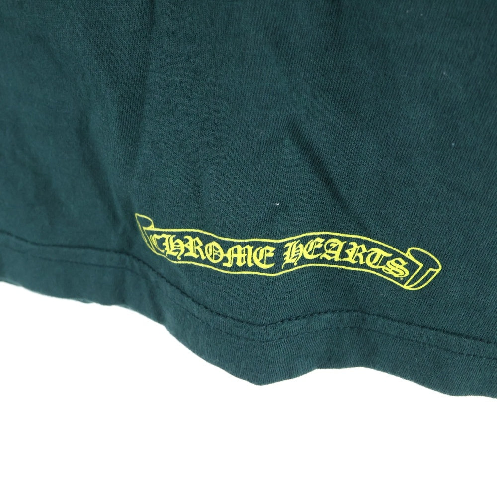 CHROME HEARTS(クロムハーツ) Back Scroll Logo LS Tee/バック ホース シュー プリント長袖Tシャツ グリーン