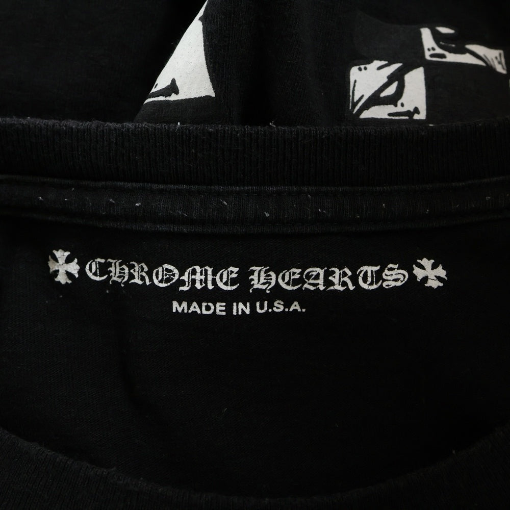 CHROME HEARTS(クロムハーツ) ×MATTY BOY Stay Fast ×マッティボーイ ステイファスト バックプリントクルーネック半袖Tシャツカットソー ブラック