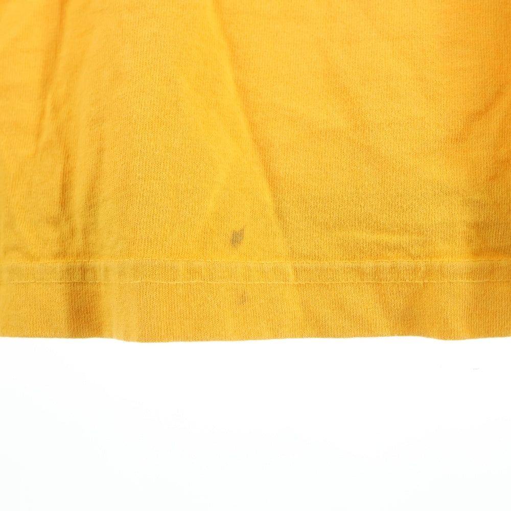 CHROME HEARTS(クロムハーツ) Vertical Logo LS Tee ヴァーティカルロゴプリント クルーネック長袖Tシャツカットソー イエロー