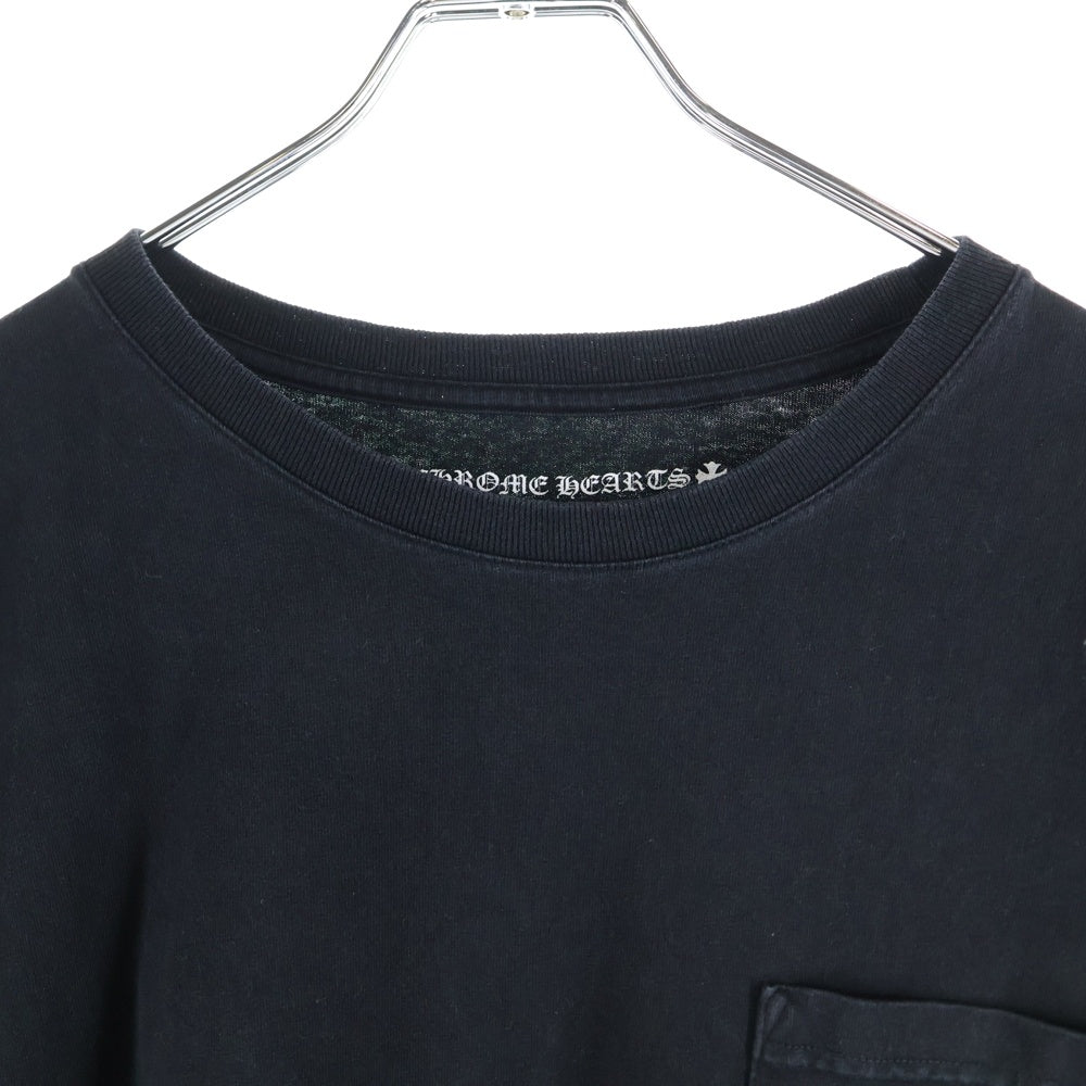 CHROME HEARTS(クロムハーツ) ×MATTY BOY Pretence The Pretend Tee ×マッティボーイ プリテンスザプリテンド 胸ロゴプリントポケットクルーネック半袖Tシャツカットソー ブラック