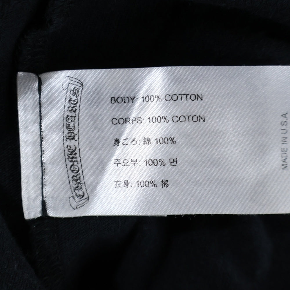 CHROME HEARTS(クロムハーツ) ×MATTY BOY 99EYES CHOMPER Tee ×マッティボーイ 99アイズ チョンパー 胸ロゴプリントポケットクルーネック半袖Tシャツカットソー ブラック