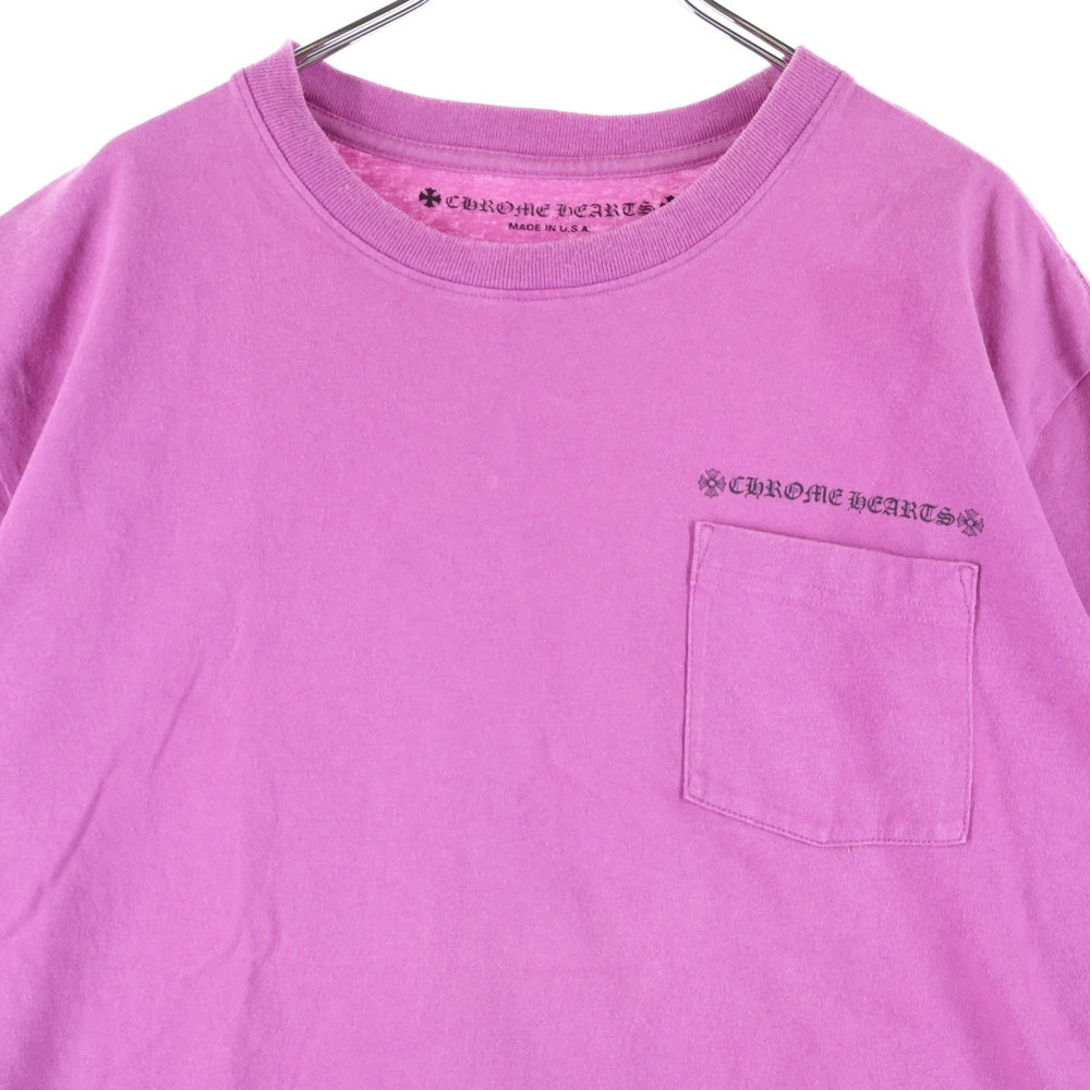 CHROME HEARTS(クロムハーツ) ×MATTY BOY Spider Tee ×マッティボーイ スパイダー 胸ロゴプリントポケットクルーネック半袖Tシャツカットソー パープル