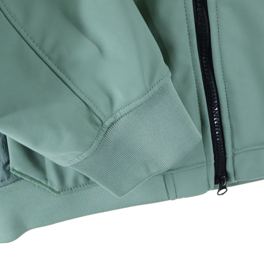STONE ISLAND(ストーンアイランド) ポリエステルストレッチボンディング ジップアップ フーデッドブルゾン グリーン 7715Q0122