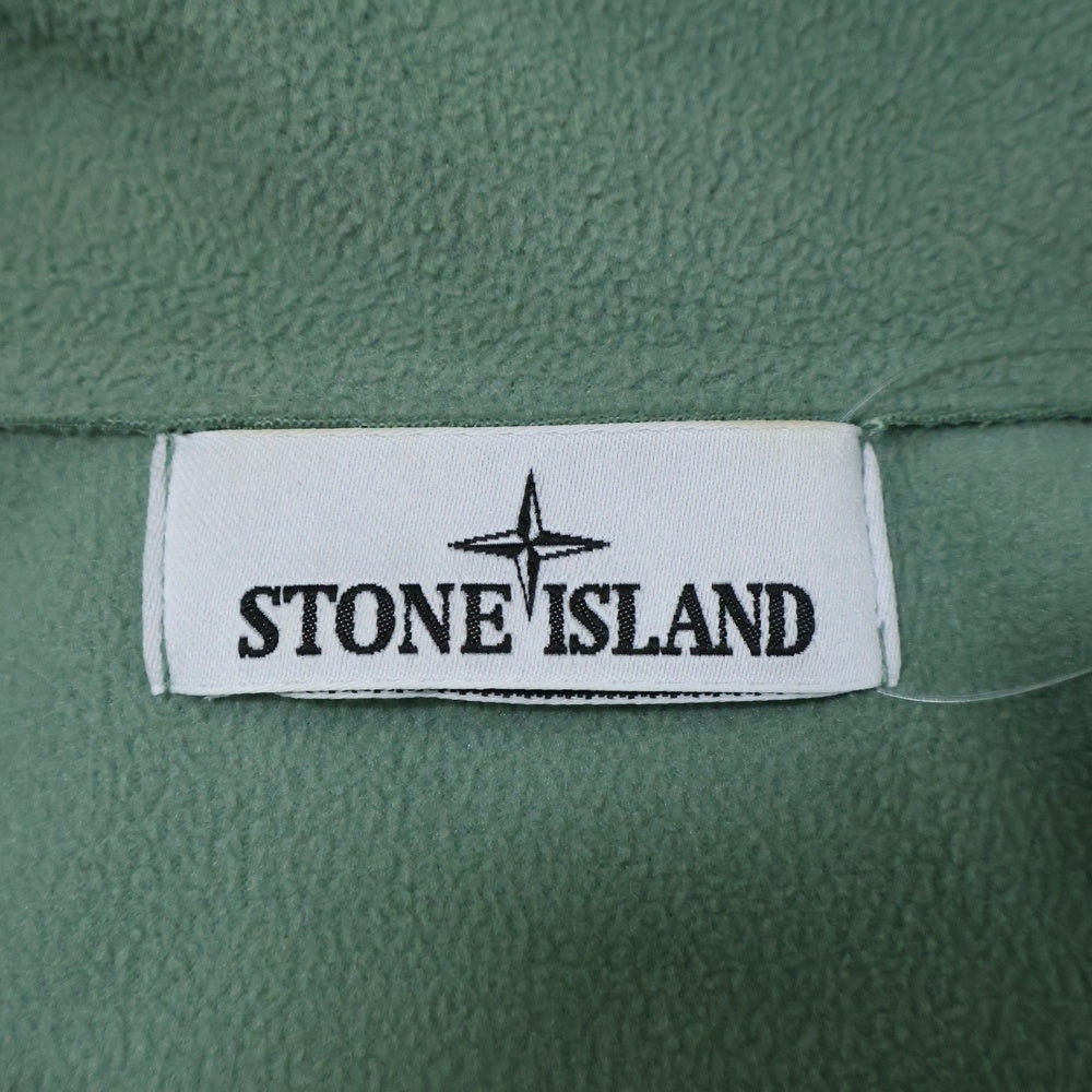 STONE ISLAND(ストーンアイランド) ポリエステルストレッチボンディング ジップアップ フーデッドブルゾン グリーン 7715Q0122