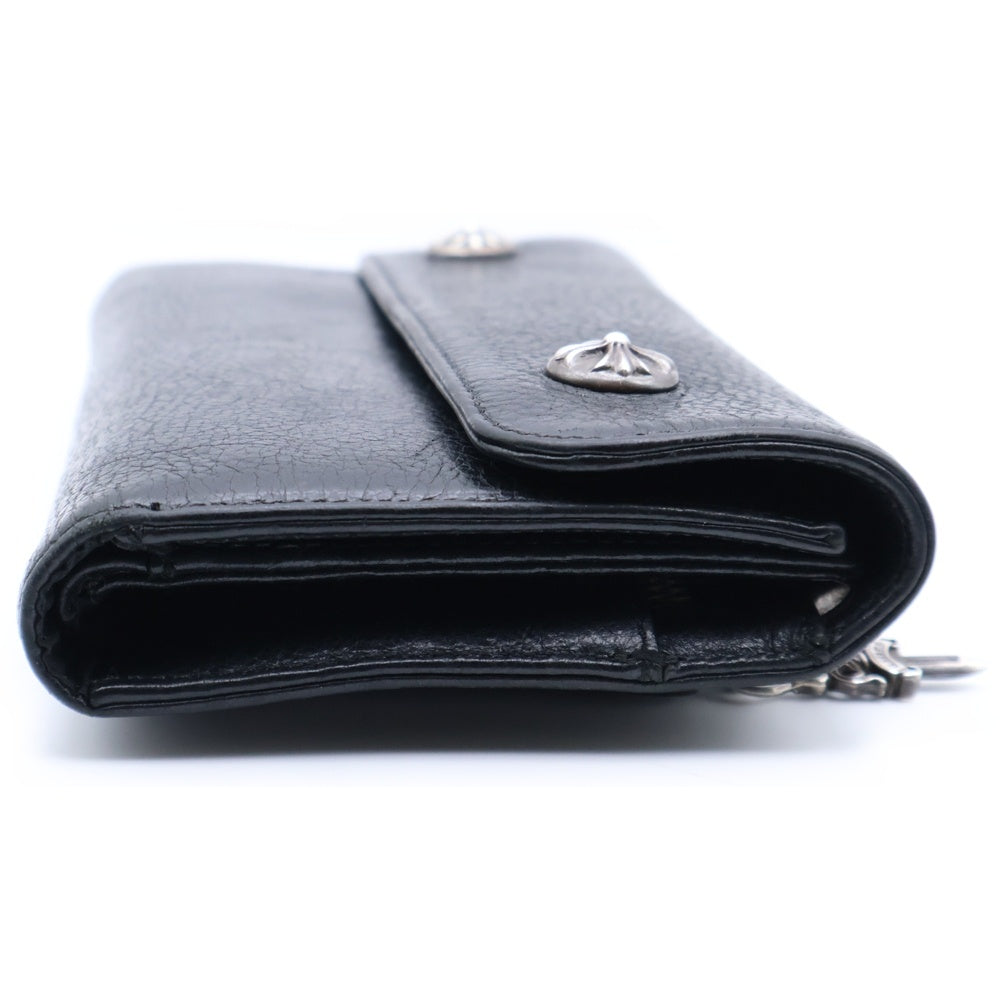 CHROME HEARTS(クロムハーツ) WAVE ウェーブ レザーウォレット 財布 ブラック BCA374