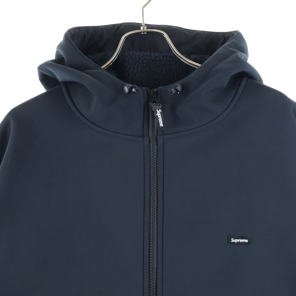 SUPREME(シュプリーム) 23AW Windstopper Zip Up Hooded ウィンドストッパージップアップフーデッド 裏ボアジャケット ブラック